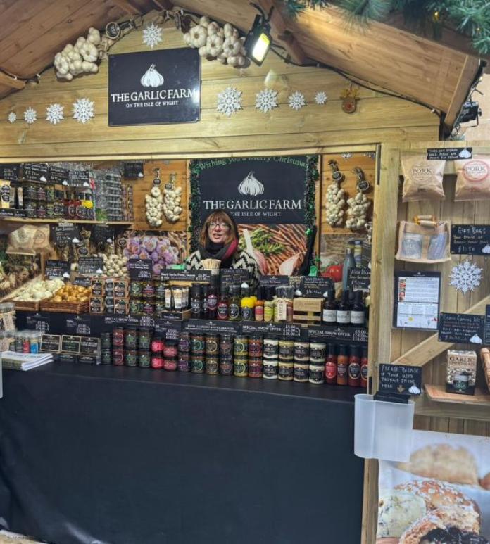 Christmas market stall