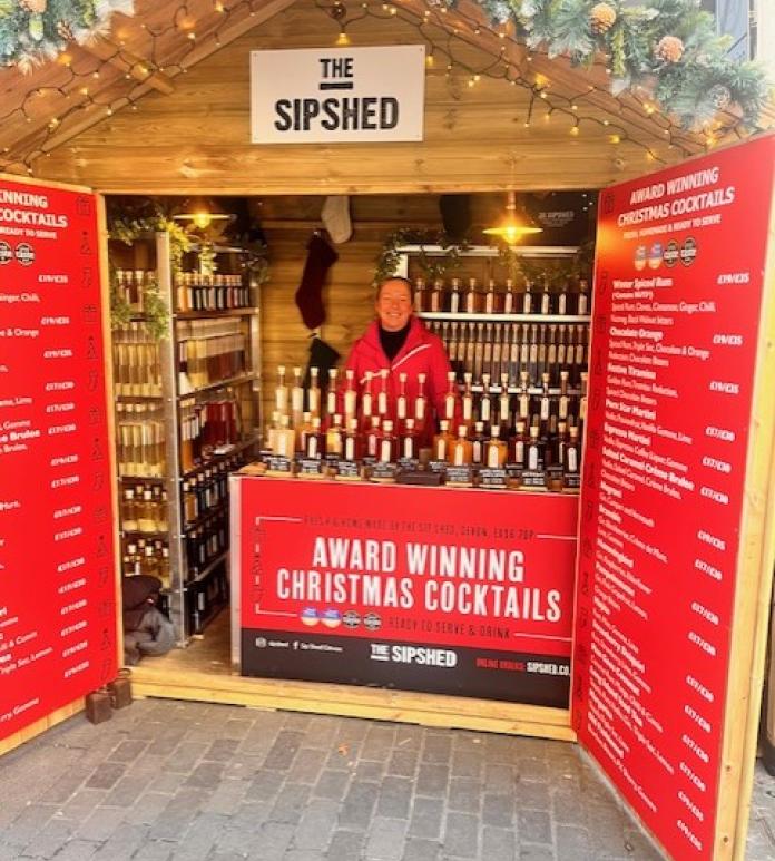 sip shed festive chalet