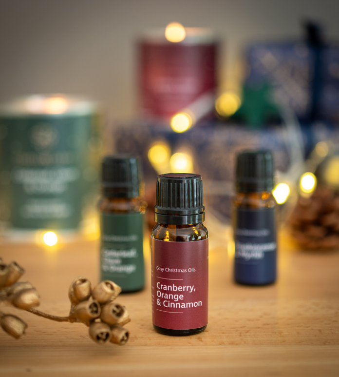 Small bottles of fragrance