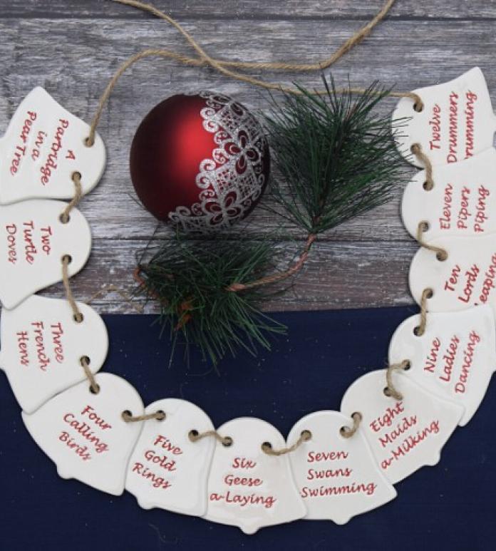 12 days of Christmas bunting.