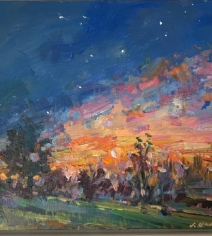 painted night scene