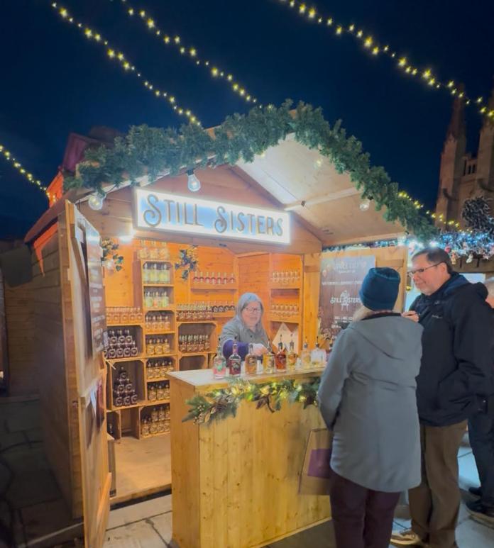 still sisters christmas market chalet