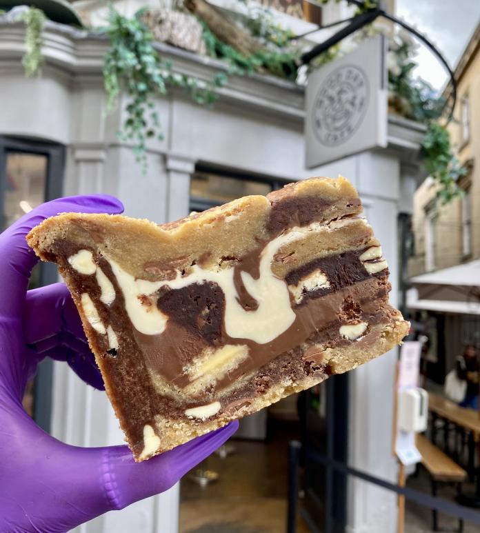 Slice of cookie pie