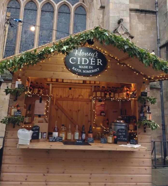 christmas market chalet