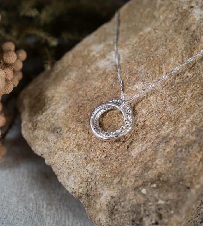 necklace on a stone