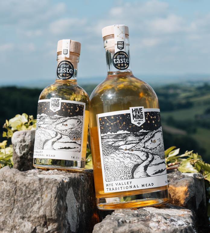 two bottles of mead