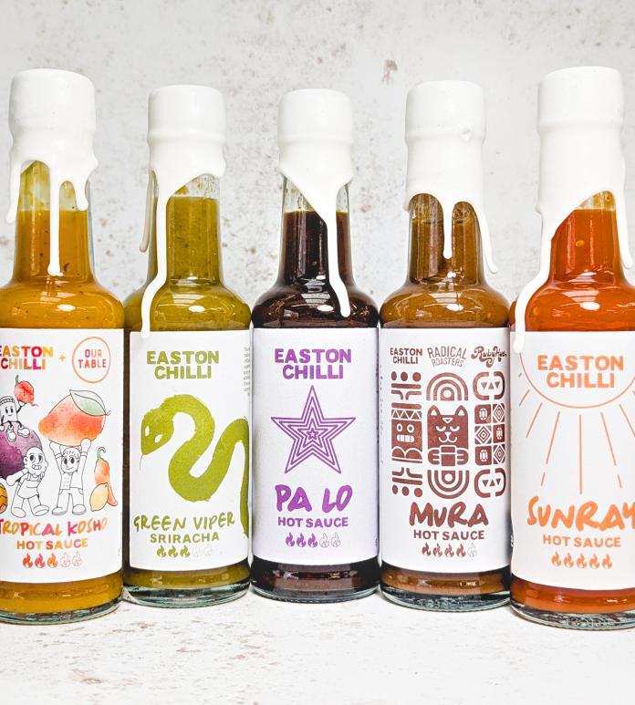5 bottles of chilli sauce