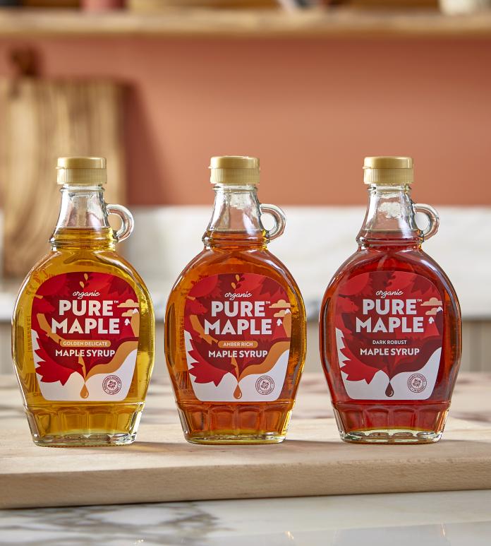 Pure Maple syrup.