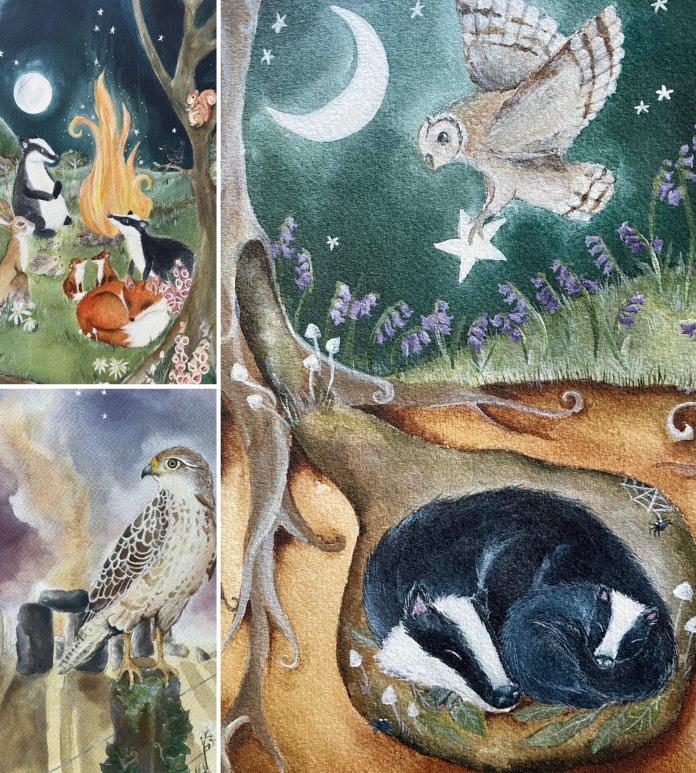 A selection of art prints.
