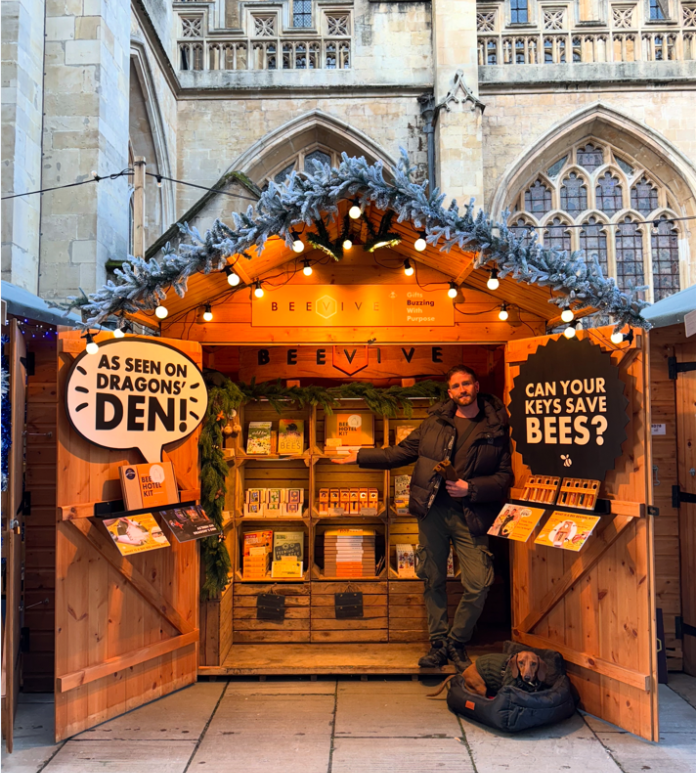 christmas market stall