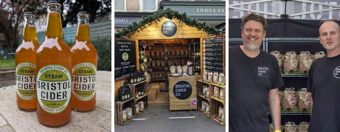 Bristol Cider Bottles and the bristol cider stall