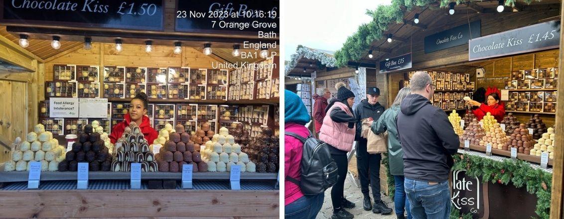 Festive Christmas Market Stalls 