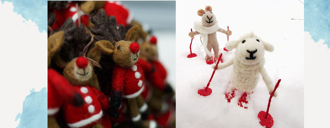 Felt So Good christmas reindeer decorations