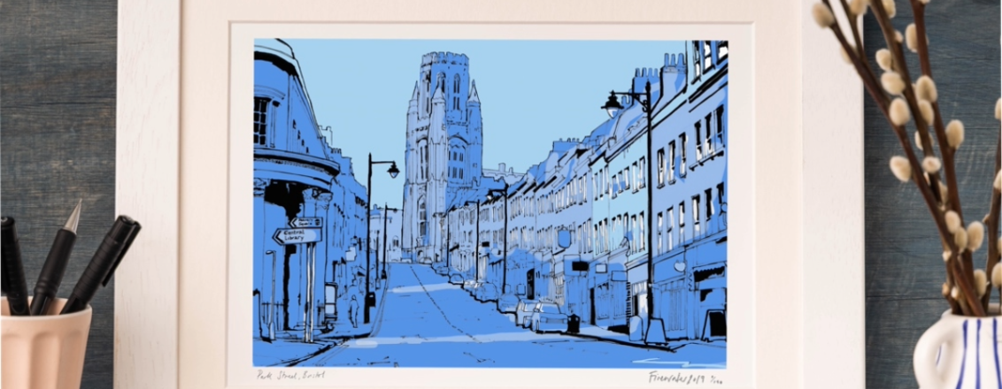 Illustration of Park Street in Bristol