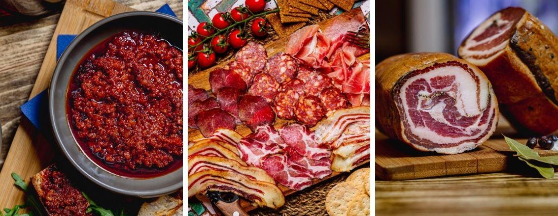 A Selection of cured meats